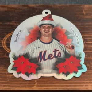 2025 Topps Holiday Pete Alonso Ornament Card Mets